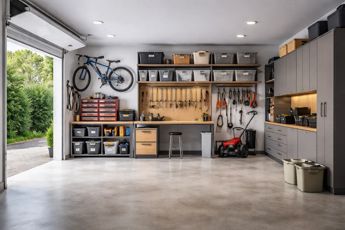 Comment créer un espace de rangement optimisé dans un garage de 30 m²